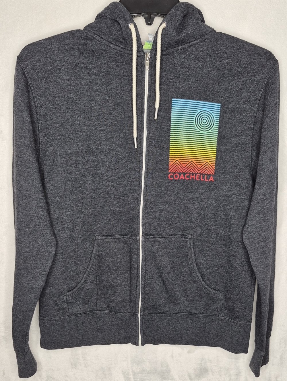 Vintage Coachella 2014 Music Festival Lineup Zip Up Hoodie M